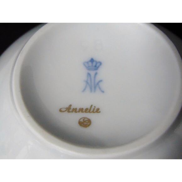 Albath Kaiser Annelie Sake Pitcher 6.5" Vase Gold Leaf Handled Signed Vtg Saki - Picture 2 of 5